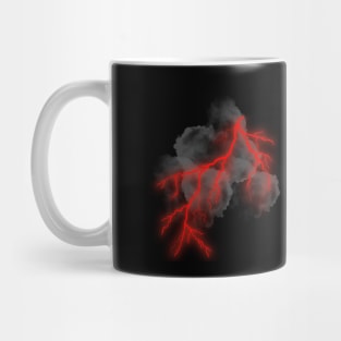 red and black storm Mug